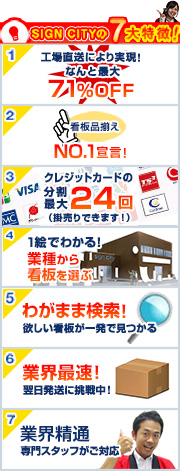 サインシティ７大特徴